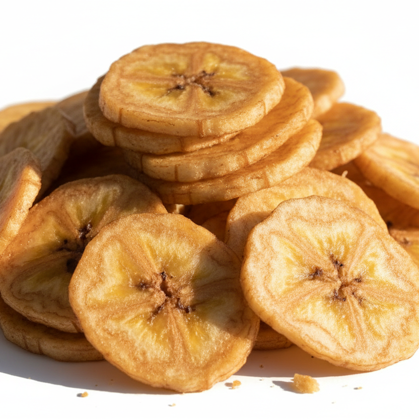 Bananenchips getrocknet